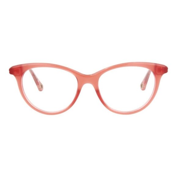 Chloé Womens Cat Eye Pink Pink Transparent Fashion Designer Eyewear - Picture 2 of 5